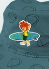 Bucket Hat "Pumuckl surfs" - ocean blue