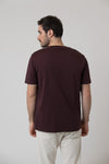 T-Shirt "Pumuckl Edelweiß" - marone