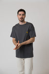T-Shirt "Peanuts: Ned mid mir" - dunkelgrau